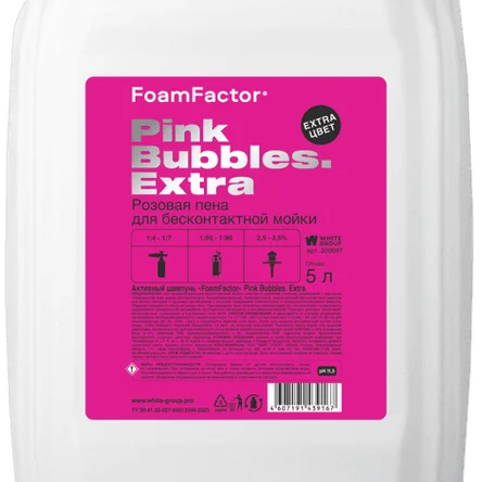 FoamFactor– Бесконтактный шампунь Pink Bubbles. Extra
